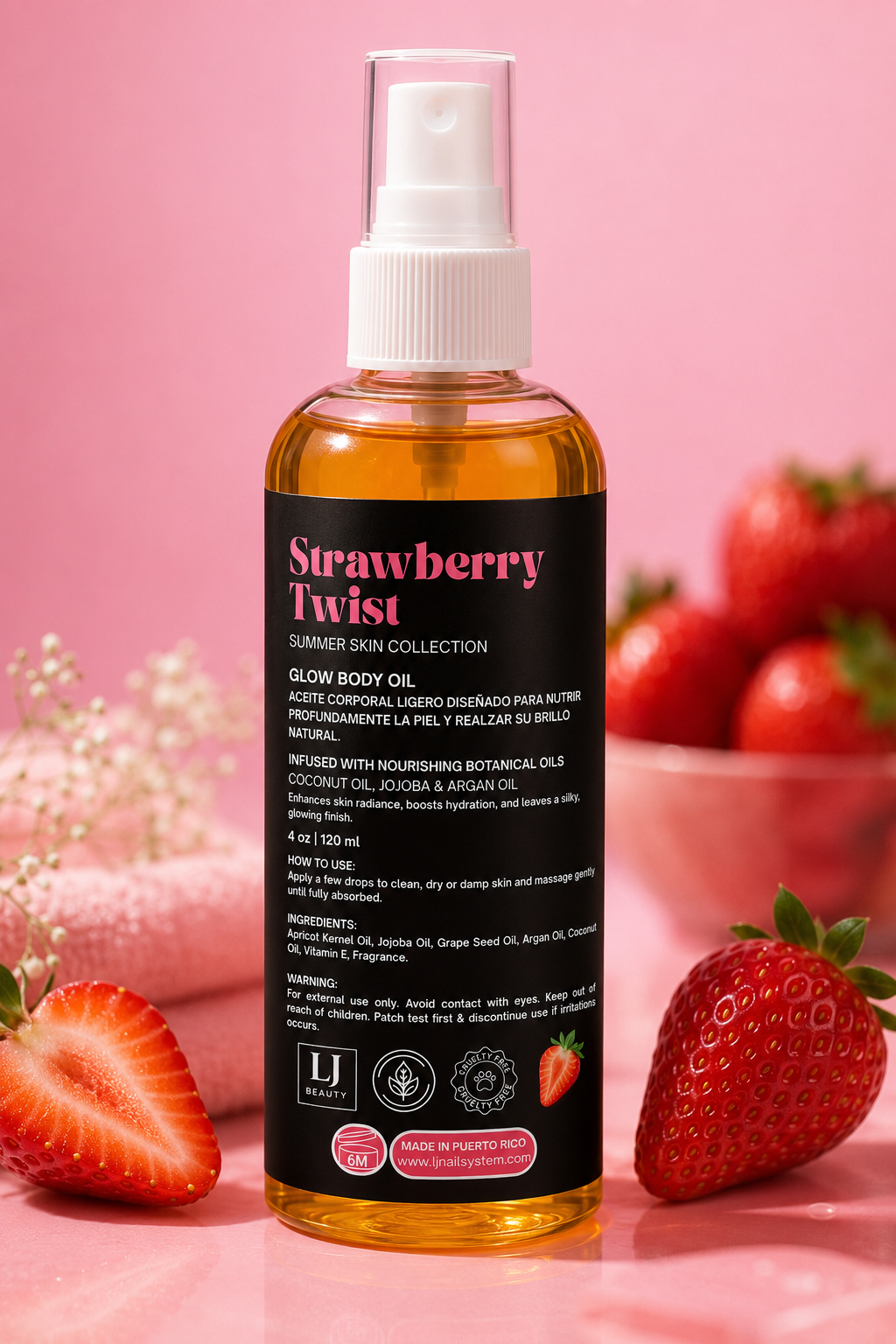 Aceite corporal de Strawberry Twist