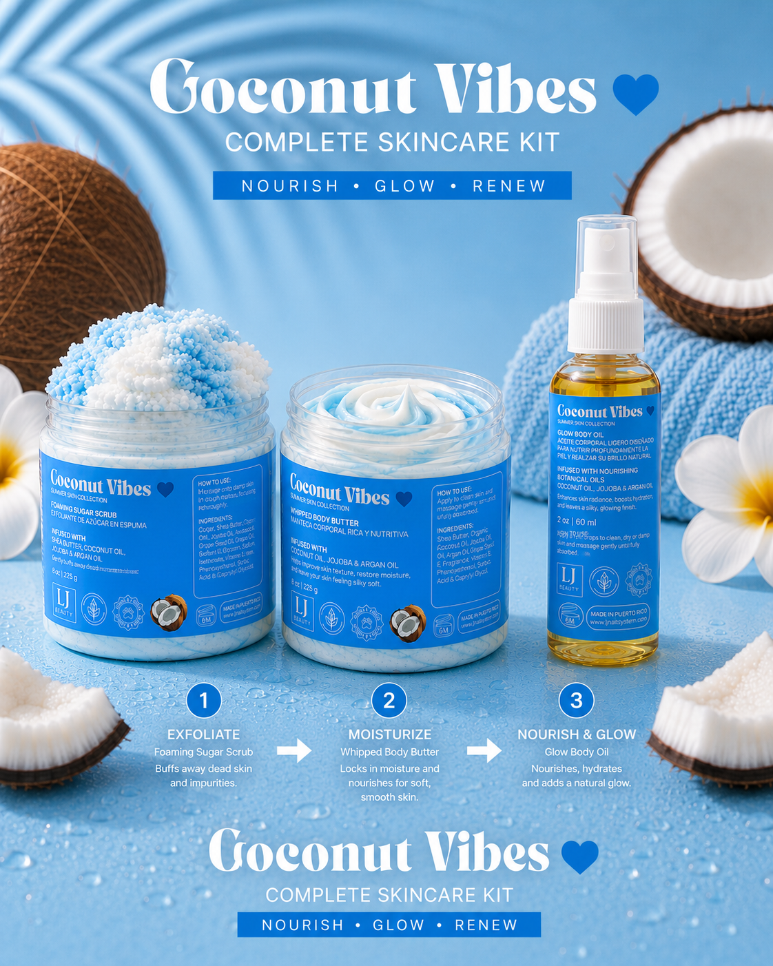 Rutina completa Coconut Vibes